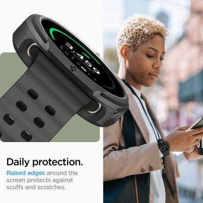 10. Spigen Liquid Air Case für Samsung Galaxy Watch 8 Classic 46 mm – Schwarz
