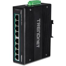 TRENDnet Industrie-Switch 8-Port Gigabit PoE+ 24-56V DIN-Schiene