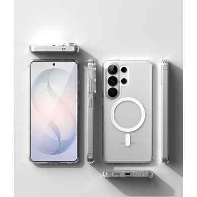 4. Ringke Fusion Magnetische MagSafe Hülle für Samsung Galaxy S26 Ultra – Transparent