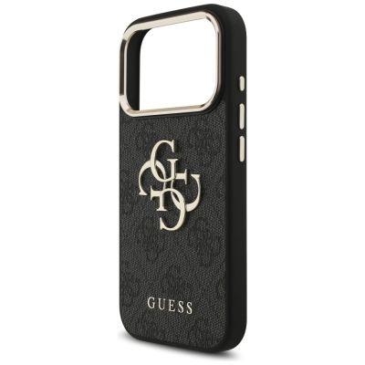6. Guess 4G Big 4G Classic Logo Hülle für iPhone 17 Pro / 18 Pro – Schwarz und Gold