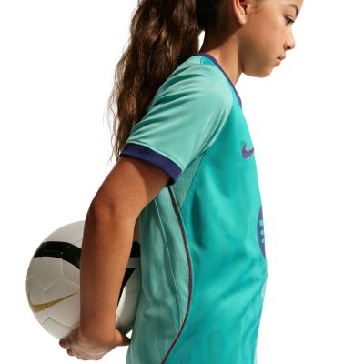 5. Nike FC Barcelona Stadion 2026/27 Kinder-Trikot Grün II6686 301