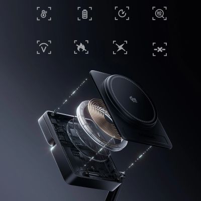 14. Baseus PicoGo AF21 3-in-1 Qi2.2 35W Kabelloses Ladegerät mit 1m USB-C-Kabel – Schwarz