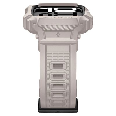 5. Spigen Rugged Armor Pro V2 Apple Watch Armband (46 mm) – Beige