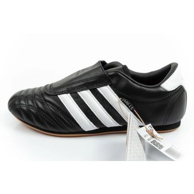 2. Adidas Damen Taekwondo-Sportschuhe, schwarzes Leder, zum Hineinschlüpfen