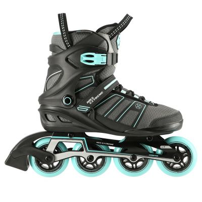 3. NILS Extreme NA14217 Rollschuhe schwarz und mint Größe 45