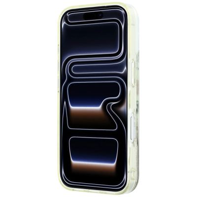 5. Karl Lagerfeld Liquid Glitter Strand- und Sandhülle für iPhone 17 Pro / 18 Pro – Beige