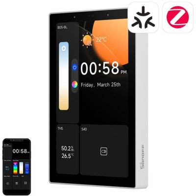 WiFi/Bluetooth/ZigBee Matter Control Panel SONOFF NSPanel Pro 120 (Weiß)