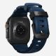 2. Nomad Rocky Point Armband, schwarzes Leder, Titan