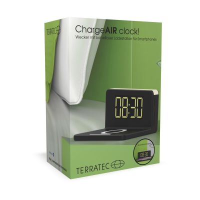 5. Terratec ChargeAir Digitaler Wecker Schwarz, Gelb
