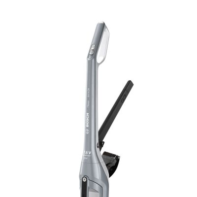 24. Bosch BCH3P210 Akku-/Stielstaubsauger mit integrierter Bürste, beutellos, 0,4 l, netz-/akkubetrieben, schwarz/grau