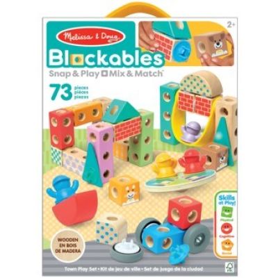 4. Melissa & Doug MDT BBN Blockables Town Pyst GML