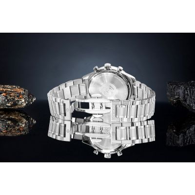 6. Giewont Herrenuhr Chronograph Saphir Silber Blau GW6310-B3