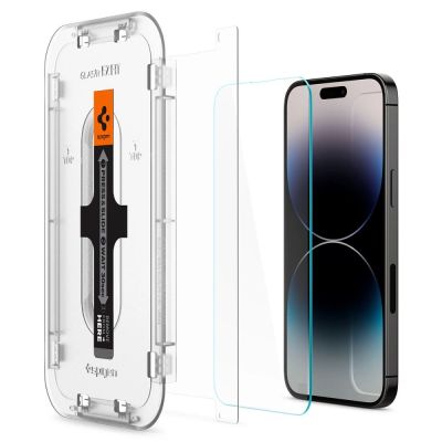 7. Spigen Glas.tR EZ Fit gehärtetes Glas für iPhone 14 Pro Max - 2 Stk.