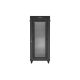 9. Lanberg 19" 37U 800X800 schwarzer Stand-Rackschrank mit perforierten Türen (Flat Pack)
