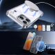 4. Hybrid Armor X Schutzhülle für Samsung Galaxy S25 FE mit Ständer, kompatibel mit MagSafe – Transparent
