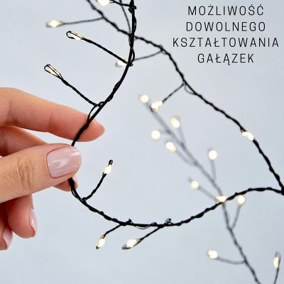 5. DEKORATIVER BAUM 150 LED 120 CM SCHWARZ LUCA