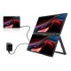 7. Verbatim Tragbarer 15,6" FHD Dual-Monitor Essentials Tragbarer Monitor Schwarz 39,6 cm (15,6") LCD 1920 x 1080 px