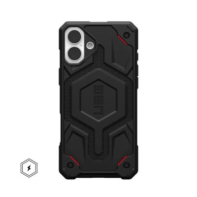3. UAG Monarch Pro - Schutzhülle für iPhone 16 Plus, kompatibel mit MagSafe (Kevlar, schwarz)