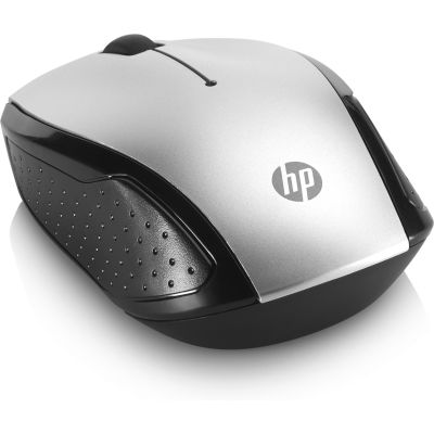 4. HP Maus 200 Kabellos USB-A 3-Tasten Silber/Schwarz