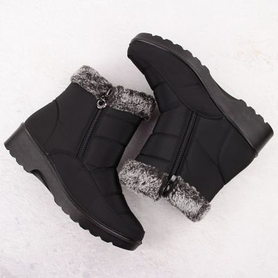 6. Damen-Schneestiefel mit Fellfutter, schwarz, Vinceza 86231