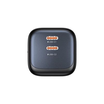2. UNITEK 2x GAN 45W Ladegerät, 2x USB-C PD 3.0, QC, Schwarz