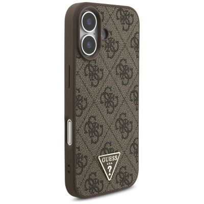 4. Guess 4G Strap Triangle Logo MagSafe Hülle für iPhone 17 - braun