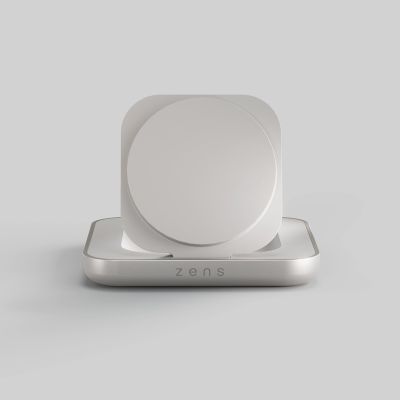 6. ZENS ZESC20W/00 Handy-Ladegerät für Kopfhörer, Smartphones und Uhren, Weiß, Silber, USB-Kabelloses Laden, Schnellladen intern