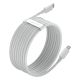 6. Baseus Simple Wisdom Lightning / USB-C Kabel 20W 1,5 m 2 Stück - Weiß