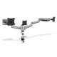 Dreifacher Schreibtischarm (Klemme) 3xLCD max. 27" max. 6kg Neigung und Schwenkung 360° (PIVOT)
