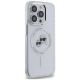 4. Karl Lagerfeld IML Metal Karl & Choupette Head MagSafe Hülle für iPhone 14 Pro - Weiß