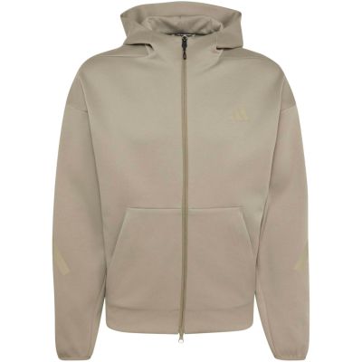 2. adidas ZNE Sweatshirt mit durchgehendem Reißverschluss für Herren, Grün KF3834