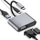 5. 4-in-1-USB-Typ-C-Hub: USB 3.0 + PD 100W + HDMI 4K 30Hz + VGA FullHD