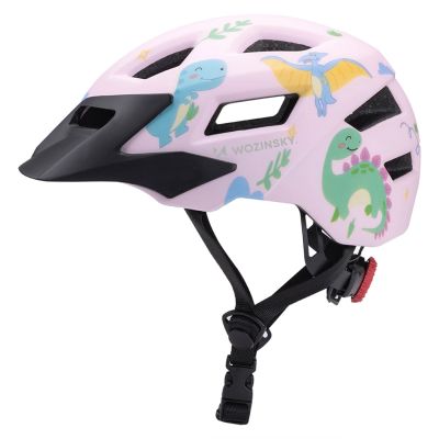 2. Wozinsky Kinder-Mountainbikehelm mit abnehmbarem Visier, Größe S – Rosa