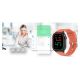 19. Gravity GT15-3 Smartwatch, rotes Silikonarmband + schwarzes Armband