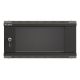 3. Wandmontierter Rack-Einbauschrank 19" 4U 540x350 schwarze Glastür LANBERG (flach verpackt)