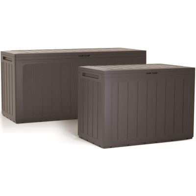 9. Gartenbox 190L Anthrazit Woodebox