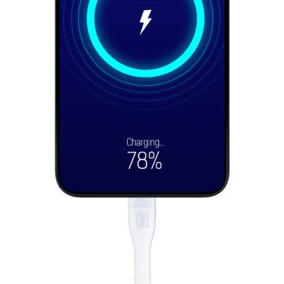 3. 3mk Rayo Ladegerät 20W PD3.0 PPS USB-C Wandladegerät + USB-C / USB-C 3A 60W Kabel - Weiß