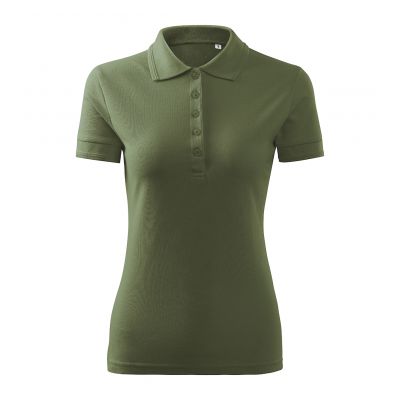 2. Damen-Poloshirt mit Piqué-Poloshirt (Khaki)