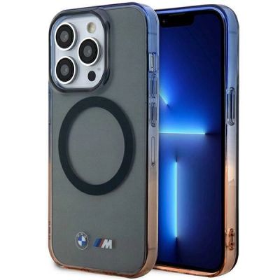 Hülle BMW BMHMP14XHTGE iPhone 14 Pro Max 6.7" grau/grau Hardcase Gradient Bumper MagSafe