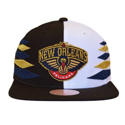 2. Mitchell & Ness NBA Diamond Cut New Orleans Pelicans Cap - HHSS1093-NOPYYPPPBKWH