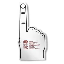 Hand eines Fans der IIHF-Weltmeisterschaft IA Sosnowiec 2026