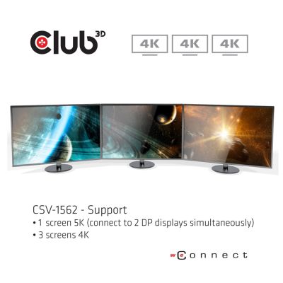 9. CLUB3D CSV-1562 Dockingstation USB 3.2 Gen 1 (3.1 Gen 1) Typ-C Schwarz
