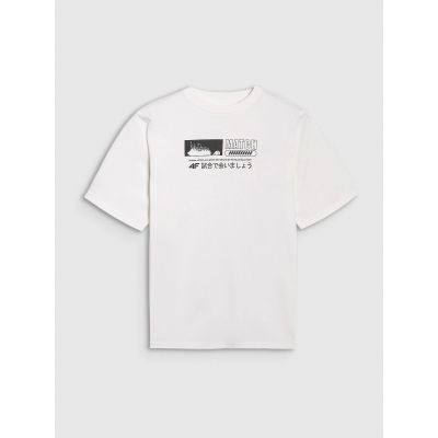 6. Oversize-T-Shirt für Jungen mit Aufdruck 4F 4FJRAW25TTSHM3065-10S