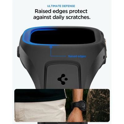 3. Spigen Liquid Air Pro Armband für Apple Watch Ultra 49 mm – Schwarz