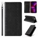 3. Magnetband-Hülle für iPhone 14 Pro Max Flip Wallet Mini Lanyard Stand Schwarz