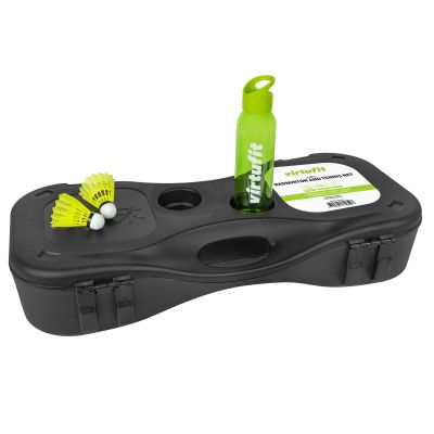 33. VIRTUFIT 2-IN-1 TRAGBARES BADMINTON- UND TENNISSET - INKLUSIVE TASCHE UND SCHLÄGER
