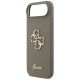 6. Guess Silikonhülle mit großem 4G-Schriftzug für iPhone Air – Braun