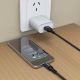 4. Dudao L3ST USB-A - USB-C 5A Kabel 1,2 m geflochten - Schwarz