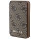Guess Powerbank 15W GUPB5LP4GEGW 5000mAh braun/braun 4G Leder Metall Logo