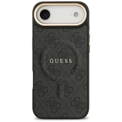3. Guess 4G PU Classic Logo MagSafe Hülle für iPhone 17 Air - Schwarz
